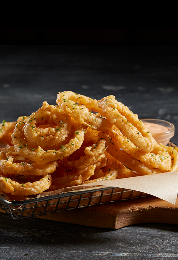 Hand-dipped Onion Rings